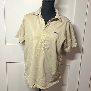 Patagonia short sleeved beige collared shirt Men’s Small